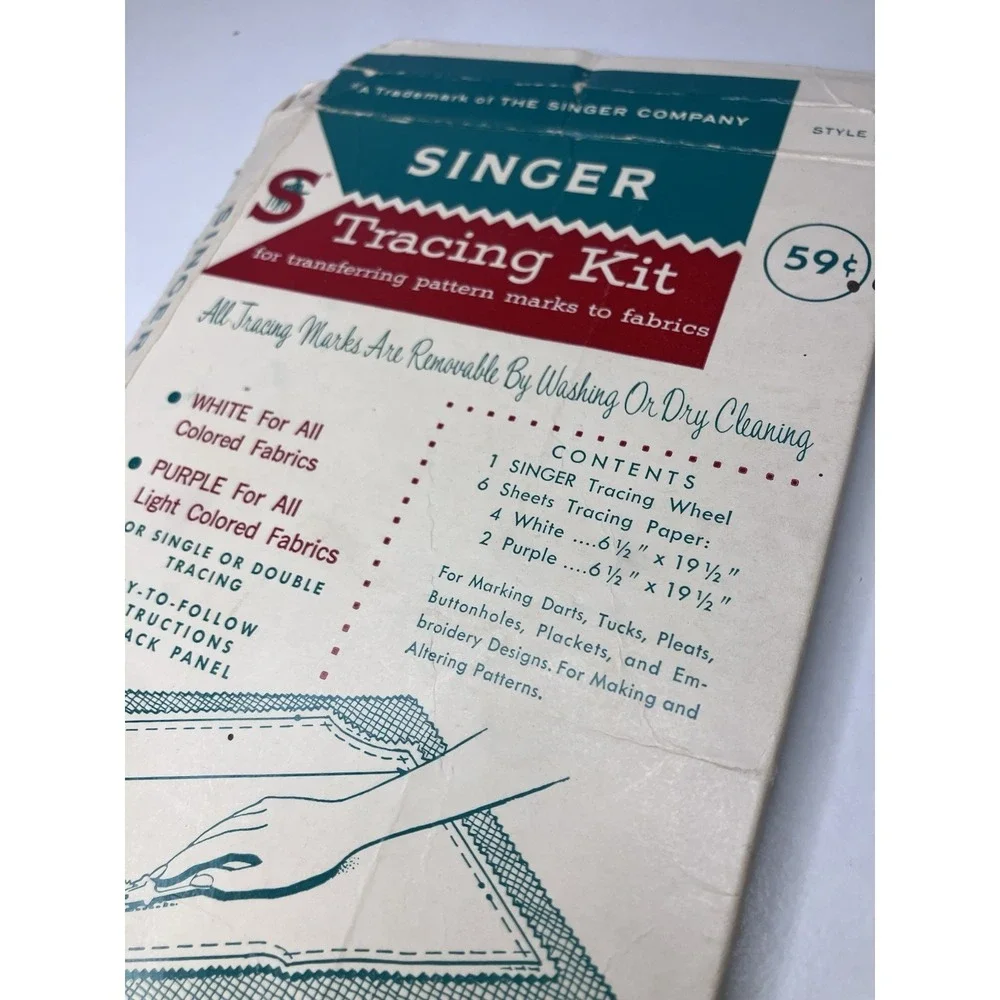 VTG Singer Tracing Kit Style C-5  The Singer Co. Made In USA Used Papers Only